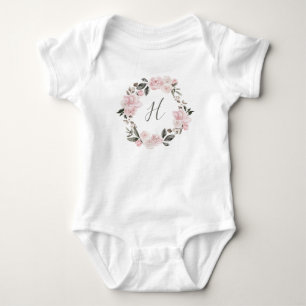 Body Jolie et mignonne guirlande florale rose