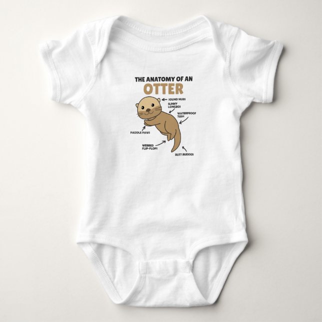 Body Jolie Otter Explication Anatomie D'Une Otter (Devant)