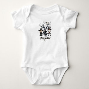Body Jolie Sorcière, Corneille & Squelette avec T-shirt
