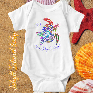 Body Jote Jekyll Island Géorgie Tortue de mer colorée