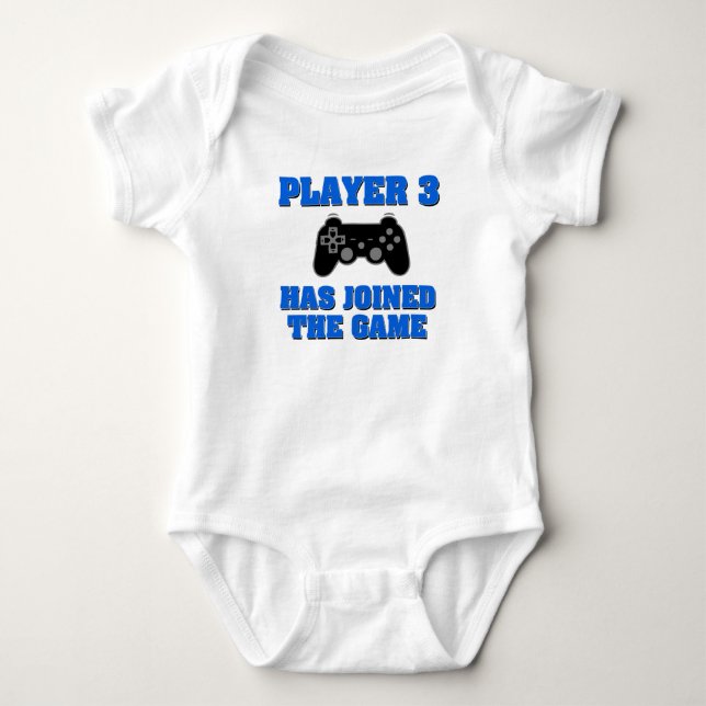 Body Joueur 3 a rejoint le jeu Funny baby boy shirt (Devant)
