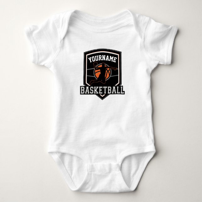 Body Joueur de basket-ball personnalisé NOM Équipe de b (Devant)