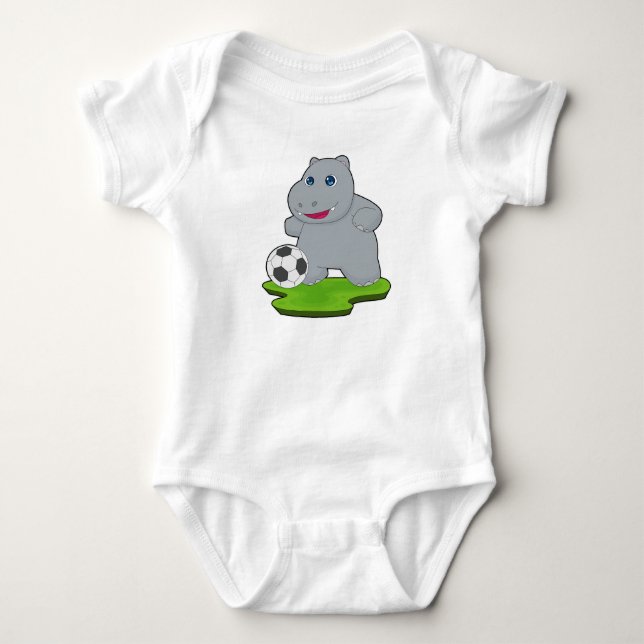Body Joueur de football hippo Soccer (Devant)