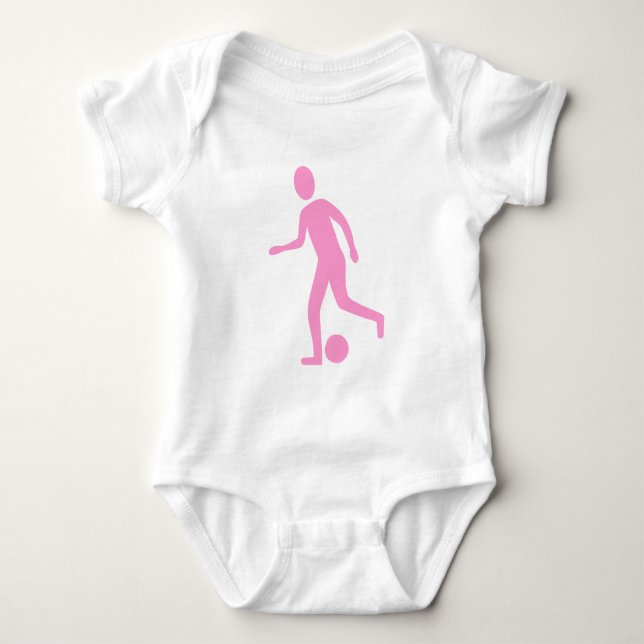 Body Joueur de football - rose (Devant)