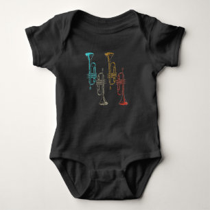 Body Joueur de trompette musicale Retro Wind Instrument