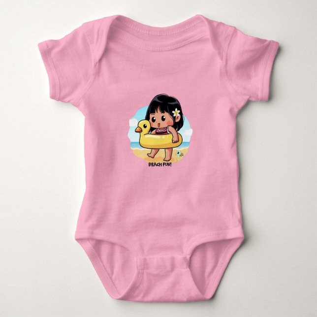 Body Jour de la plage de Cute Hawaiian (Devant)