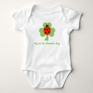 Body Jour de St Patricks de la coccinelle   de pois de