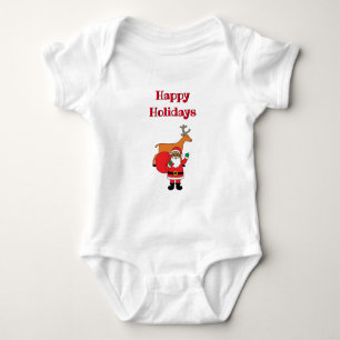 Body Joyeuses Fêtes de fin d'année Père Noël Afro-Améri