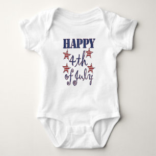 Body Joyeux 4 juillet Typographie Stars and Stripes