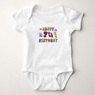 Body Joyeux 7e anniversaire 7 ans souhaits