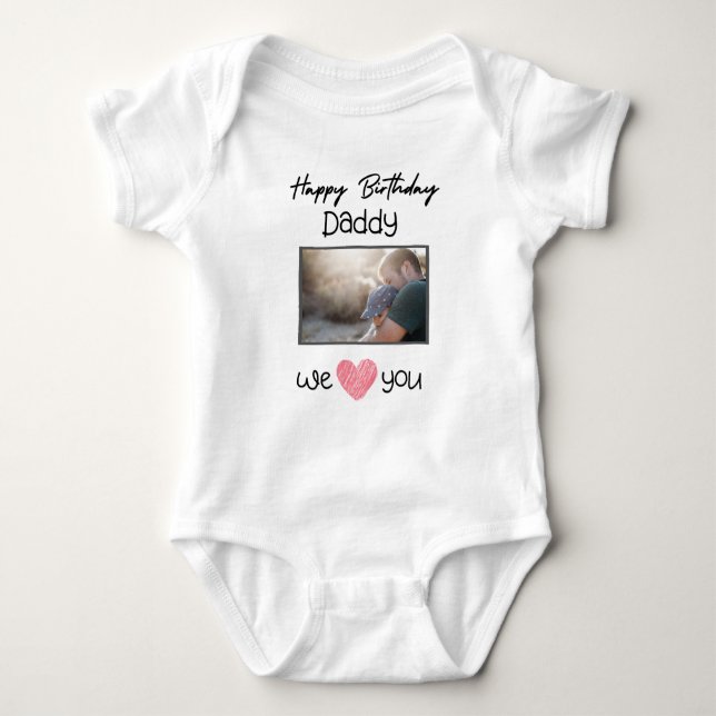 BODY JOYEUX ANNIVERSAIRE DADDY TEXTE ET PHOTO PERSONNAL (Devant)