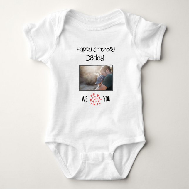 BODY JOYEUX ANNIVERSAIRE DADDY TEXTE ET PHOTO PERSONNAL (Devant)