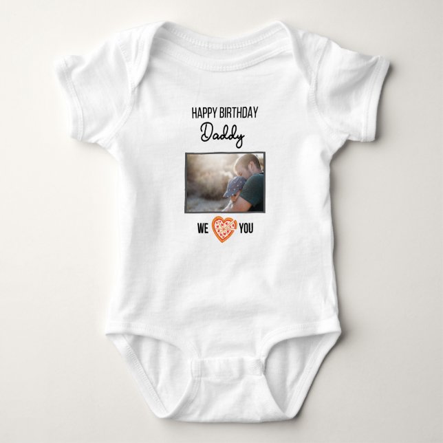 BODY JOYEUX ANNIVERSAIRE DADDY TEXTE ET PHOTO PERSONNAL (Devant)