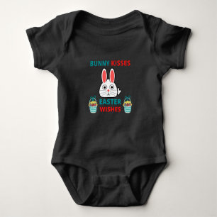 Body Joyeux Baisers Et Souhaits De Lapin De Pâques T-sh