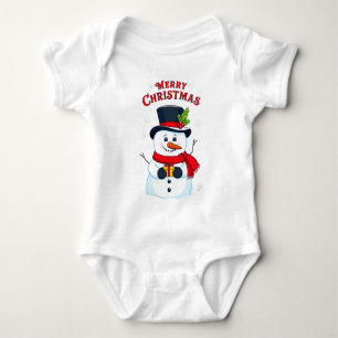 Body Joyeux Noël avec un Bonhomme de Neige Magique
