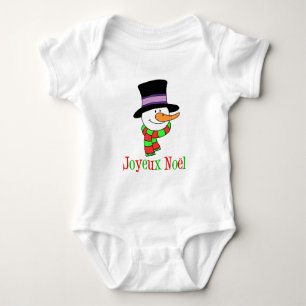 Body Joyeux Noel French Snowman