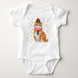Body Joyeux Noël Happy Chat Bodysuit - Design unique