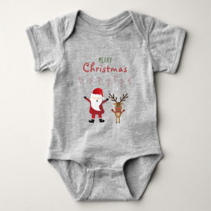 Body Joyeux Noël mignonne Père Noël Reindeer