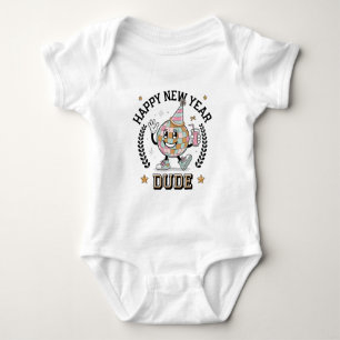 Body Joyeux Nouvel An Dude Baby Boy Boy Bodysuit Cadeau