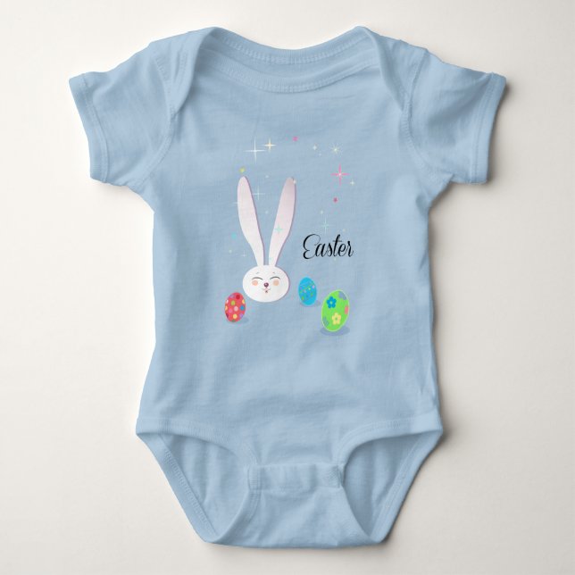 Body Joyeux Pâques mignonne lapin OEufs de Pâques Fête  (Devant)