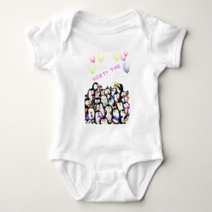 Body Joyeux Penguin Party Cartoon Baby Codysuit