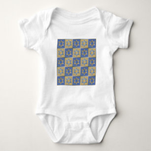 Body Judaica Star de David Metal Gold Blue