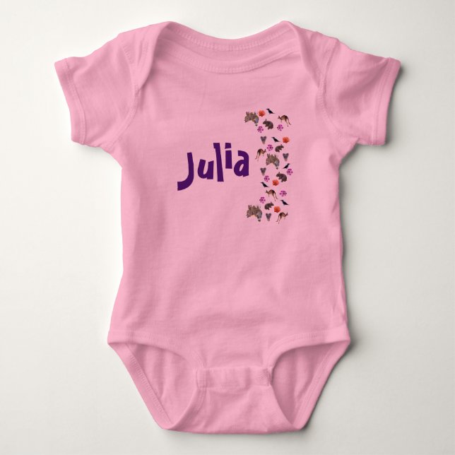 Body Julia, nom avec faune australienne,  (Devant)
