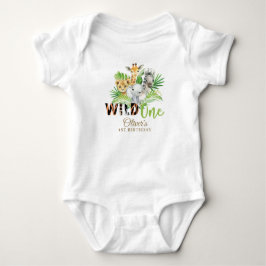 Body Jungle Animal Wild ONE Garçon 1er Anniversaire ten