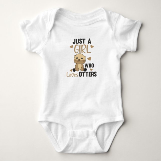 Body Just a Girl Who Loves otters - Cute otter (Devant)