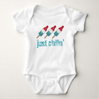 Juste Chillin' Rocket Pops Popsicle Patriotic USA