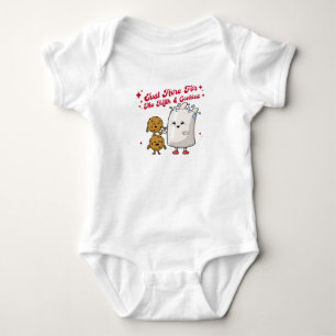 Body Juste Ici Pour Le Bodysuit Milk & Cookies Holiday