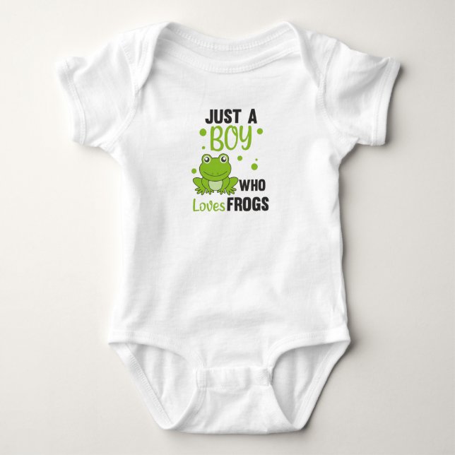 Body Juste Un Garçon Qui Aime Les Grenouilles Grenouill (Devant)