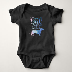 Body Juste Une Fille Qui Aime Dachshund Amoureux des ch