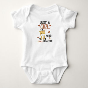 Body Juste Une Fille Qui Aime Les Giraffes - Mignonne G