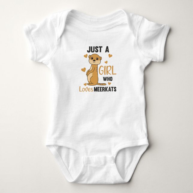 Body Juste une fille qui aime les meerkats - Zoo Animau (Devant)