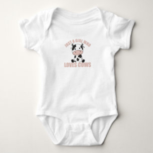 Body Juste Une Fille Qui Aime Les Vaches Cute Cow Farm