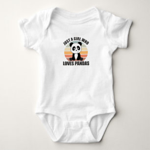 Body Juste une fille qui aime Pandas mignonne Panda Vin
