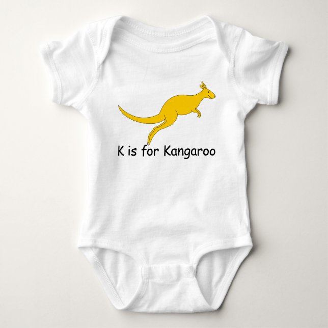 Body K est pour le T-shirt de kangourou (Devant)