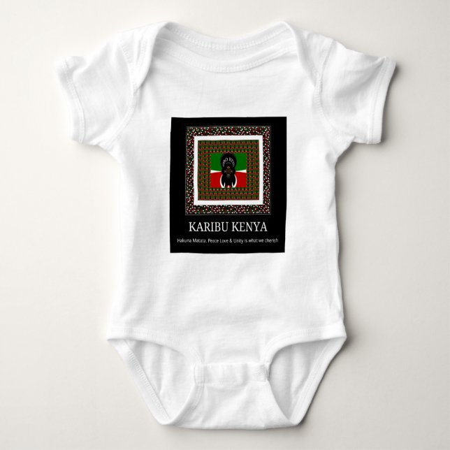 Body Karibu Kenya : Les couleurs vives du drapeau natio (Devant)