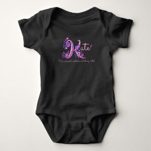 Body Kate girls nom et sens K monogramme bébé romper