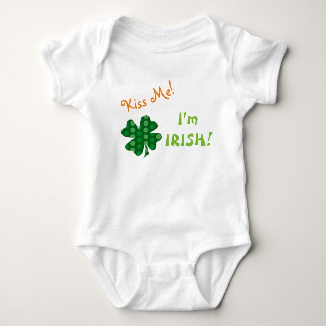 Body Kiss Me Irish Polkadot Shamrock (Devant)