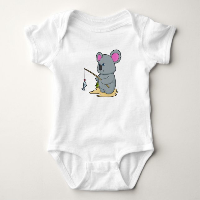 Body Koala en Fisher avec la canne à pêche et le poisso (Devant)
