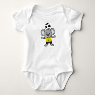 Body Koala en joueur de football avec ballon de footbal