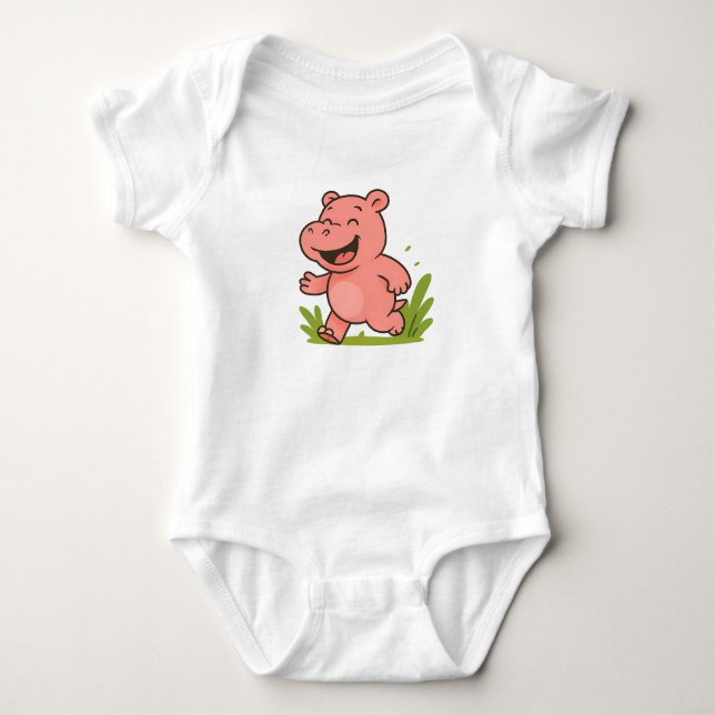 Body La Chemise Pour Enfants Hippo (Devant)