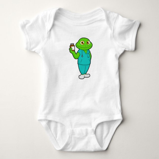Body La grenouille en tant qu&#x27;infirmière en médecine et (Devant)