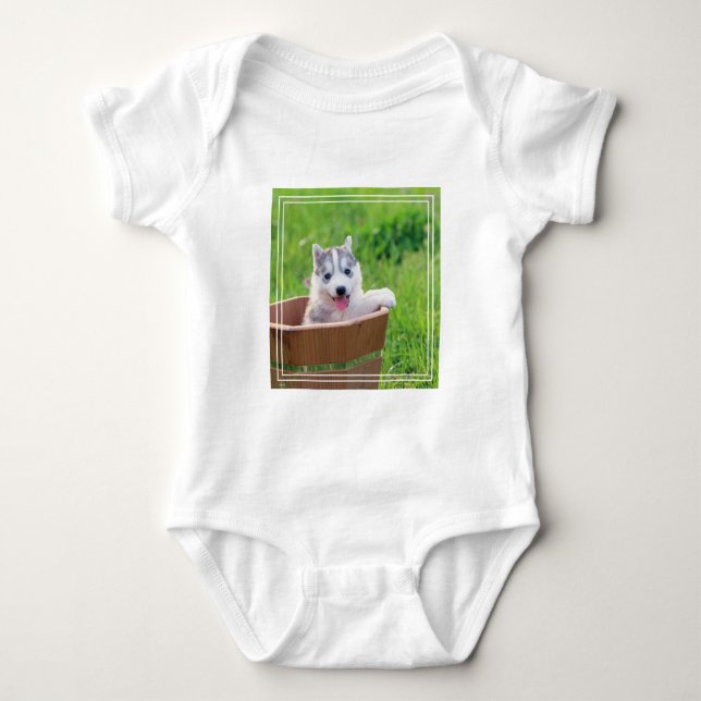 Body La marionnette sibérienne Husky dans un pot (Devant)