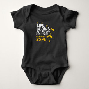 Body La vie commence la zone de confort Skydiver
