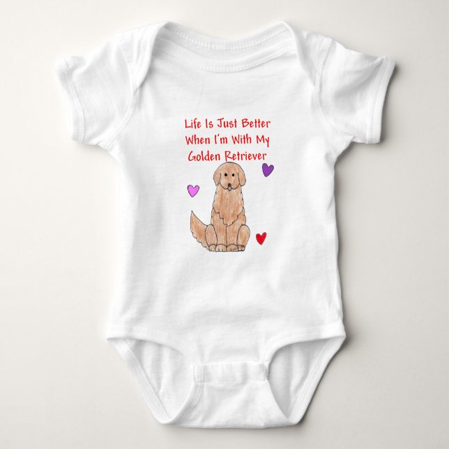 Body La vie de golden retriever est juste un meilleur (Devant)