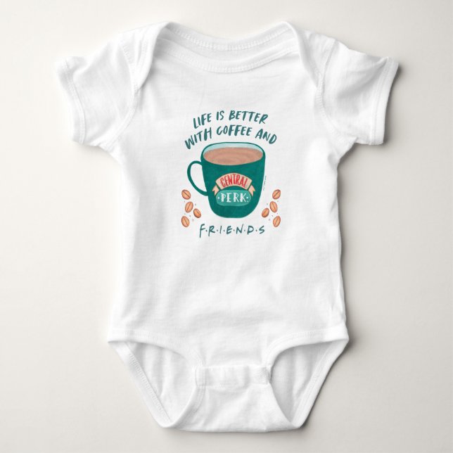 Body La vie est meilleure avec le café et les amis™ (Devant)