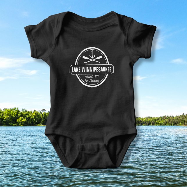 Body Lac Winnipesaukee NH ville personnalisée, nom, anc (Créateur téléchargé)